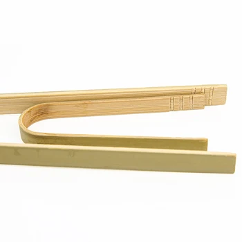 Molain Lot 20 Mini Pinces Bois Bambou Jetables - Pinces Cuisine 10,2 Cm, Naturelles Pour Toast, Apéro, Buffet, Thé, Charcuterie, Fruits