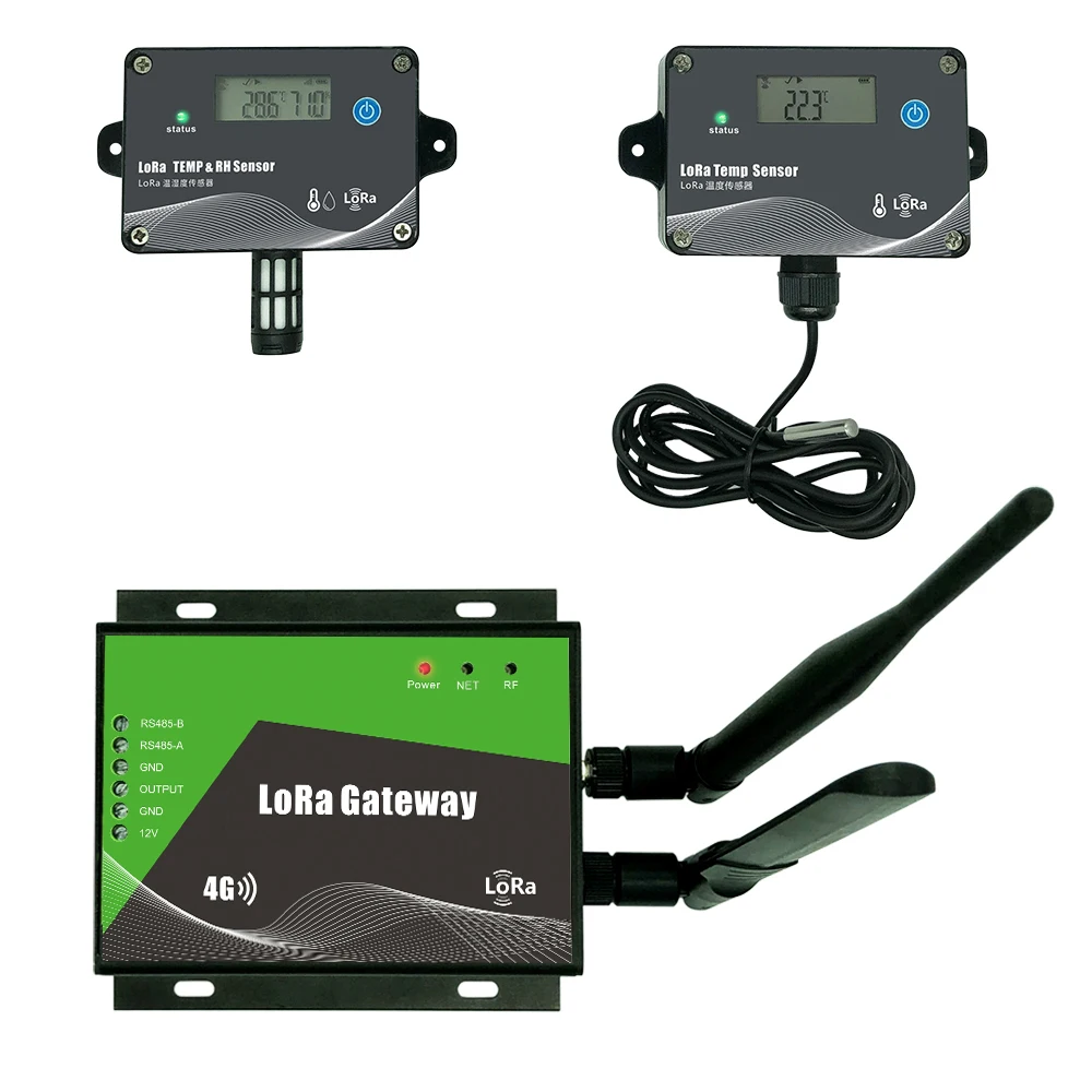 Warehouse Refrigerator Wireless Real Time Iot Temperature Sensor Lora