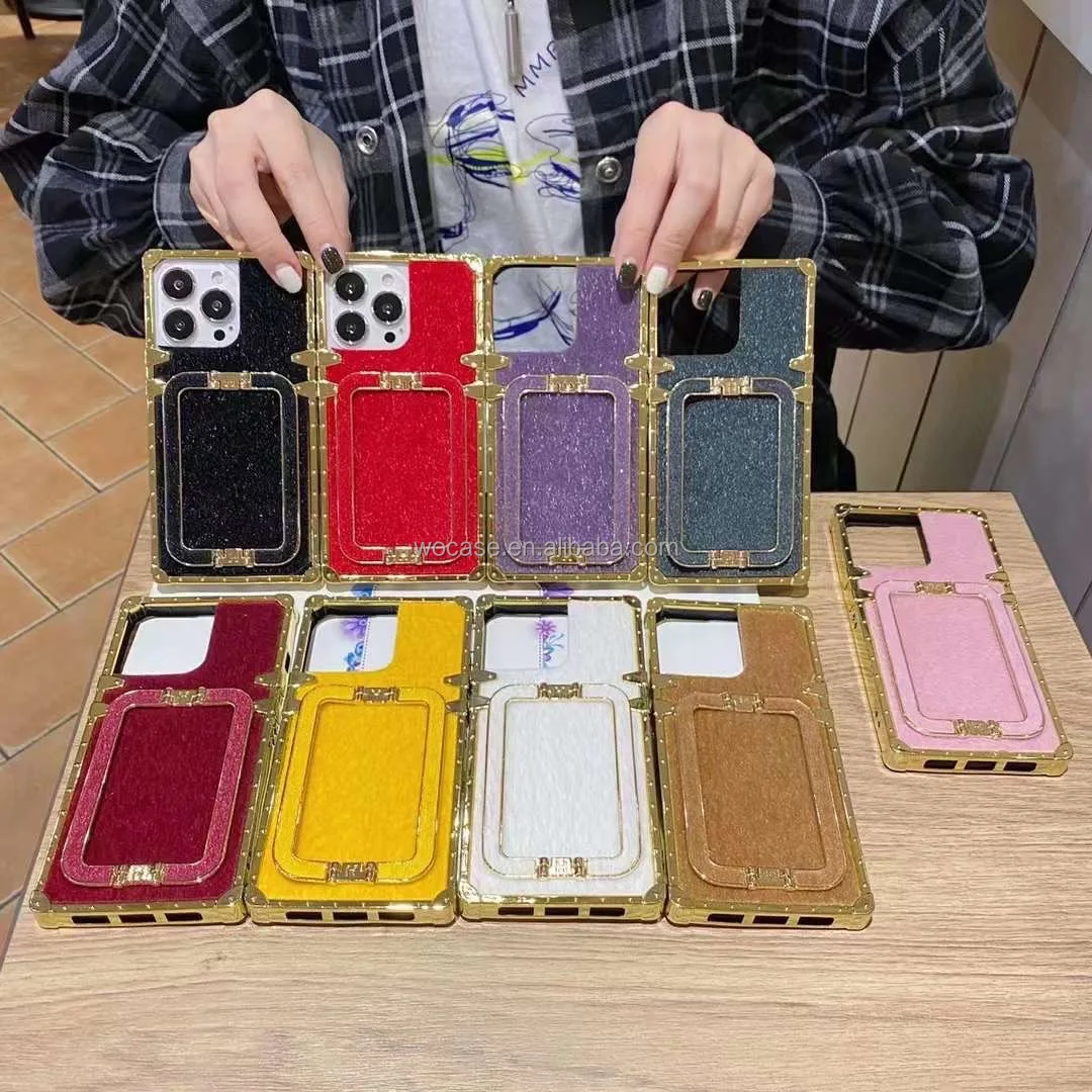 Luxury Square Leather Back Case for iPhone – Yard of Deals