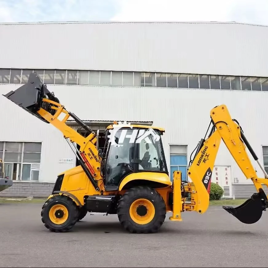 HANGKUI Used LONKING 83C Earth Moving Construction Machine Used  Backhoe Excavator Loader  Used LONKING 83C