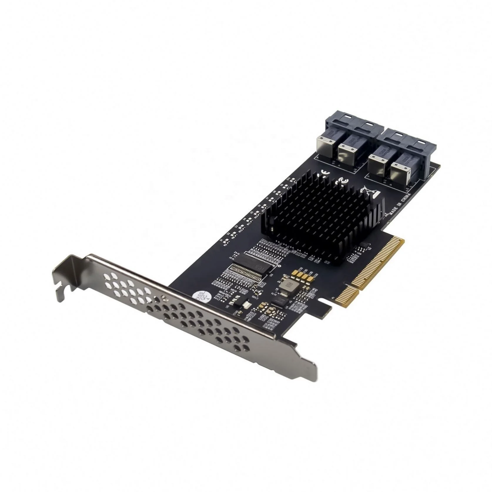 PCIE Gen 3 X8 to 4 Port U.2 Sff-8643 NVME Expansion Card