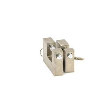 Waterproof 70/80/90mm Padlock Heavy Duty Chrome Plated Padlock Hardened Solid  Iron Rectangular Container Padlock