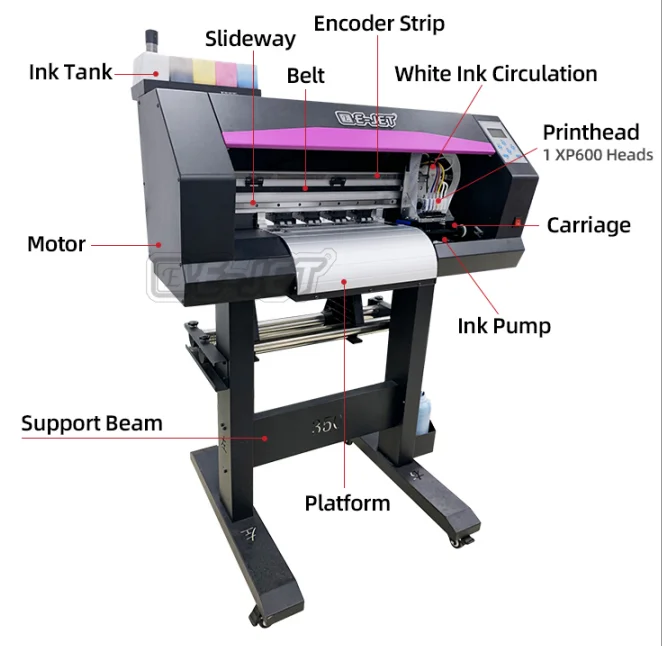 New Dtf Printing Machine Printer Digital Tshirt Nylon Shoes Hats Pet Dtf Transfer Film