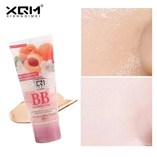 XQM High Quality Factory Price Multi-functional Peach Fragrance Whitening Liquid Foundation XQM BB Cream