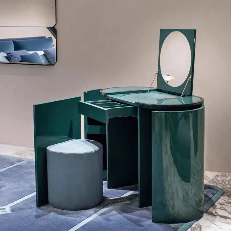 emerald green dressing table Dressing Table with Drawers - Vanity Table - Emerald