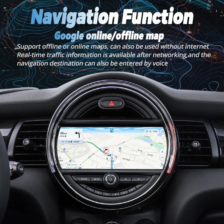 Android 13 for BMW Mini One 2017 F55 COOPER F56 CLUBMAN F54 Video Player Multimedia GPS Car Radio Stereo Carplay Touch Screen
