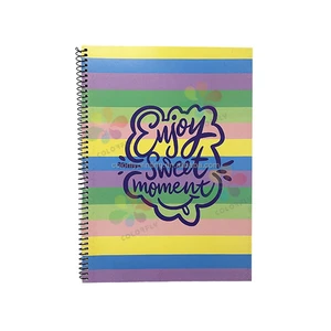 Customized Design Popular Type and Designs Manufactured Single Spiral Notebook for Students