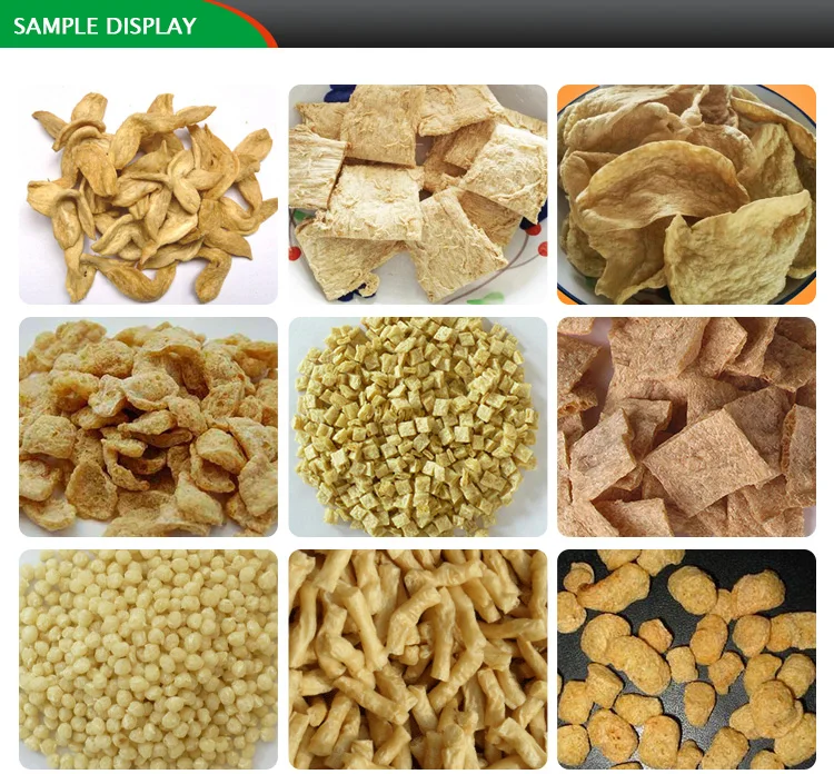 Tissue Bean Protein Vegetable Protein Nuggets Food Plant Isolated Industrial Soya Chunks Making Machine Tissue Bean Protein Vegetable Protein Nuggets Food Plant Isolated Industrial Soya Chunks Making Machine