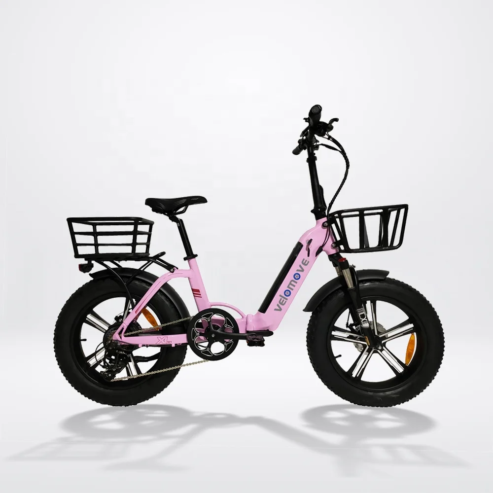 2024 Electric Bike Pneus Velo 20 Inch Folding Electric Bike 48v 500w