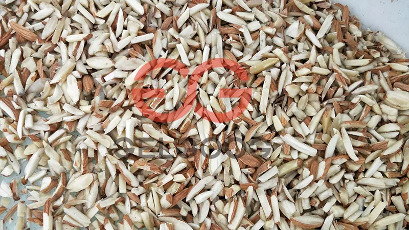 Almond Badam Strip Cutting Machine Nut Silvering Machine