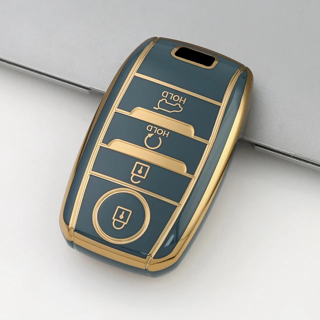 Premium soft TPU for Kia Key Fob Cover,car key cover Compatible with KIA Rio Optima Soul Anti-dust Full Protection key case