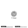 Cuentas color acero - 1.4*5.5 mm