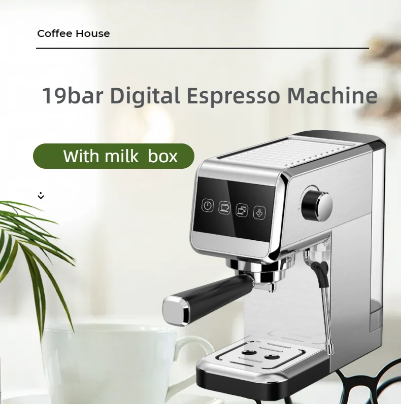 19 Bar Express Coffee Maker Multi 3 In One Commercial Espresso Machine