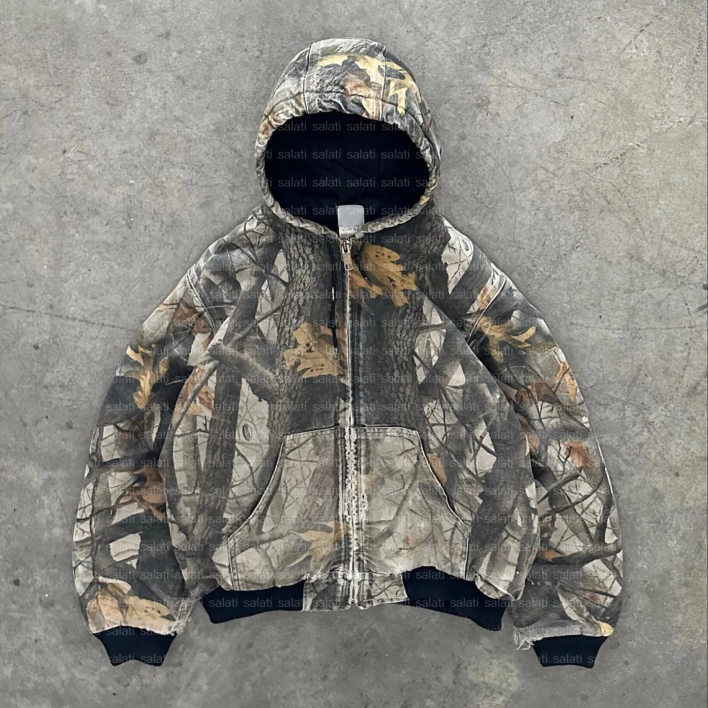 Streetwear Zipper Hoddie Hunting Camouflage Hoody Jacket Cotton Baggy Zipup Sublimation Print Duck Real Tree Camo Hoodie for Men gallery 2
