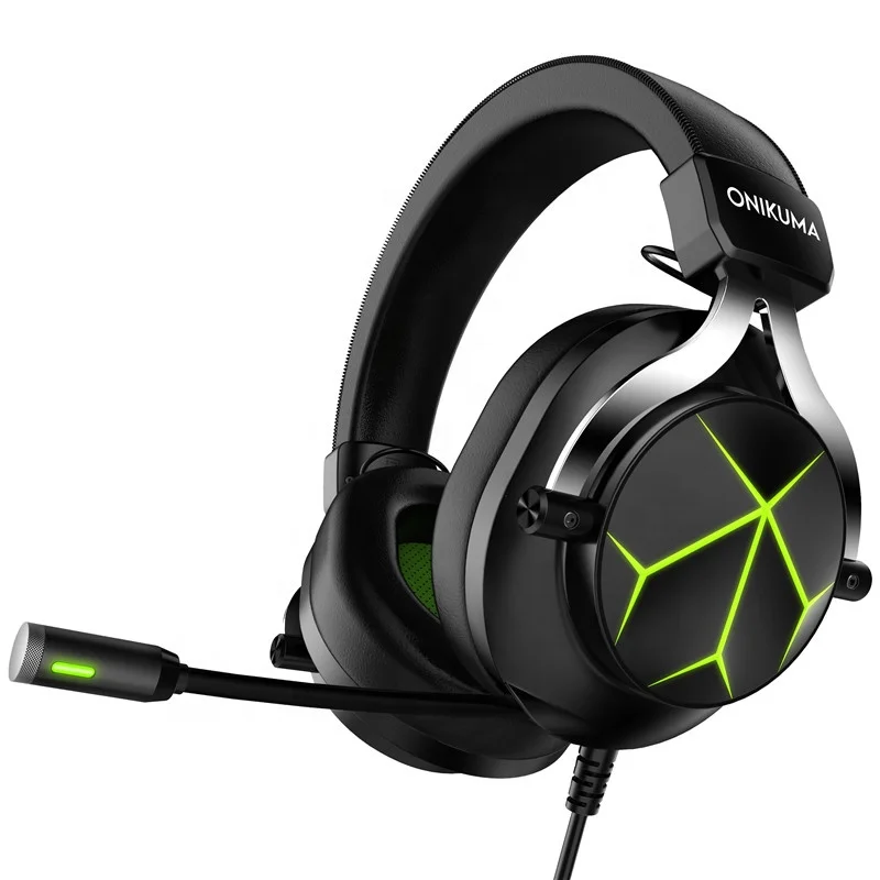 K13 Best Computer Wired Gaming Headset With Microphone Mic LED Light for PC