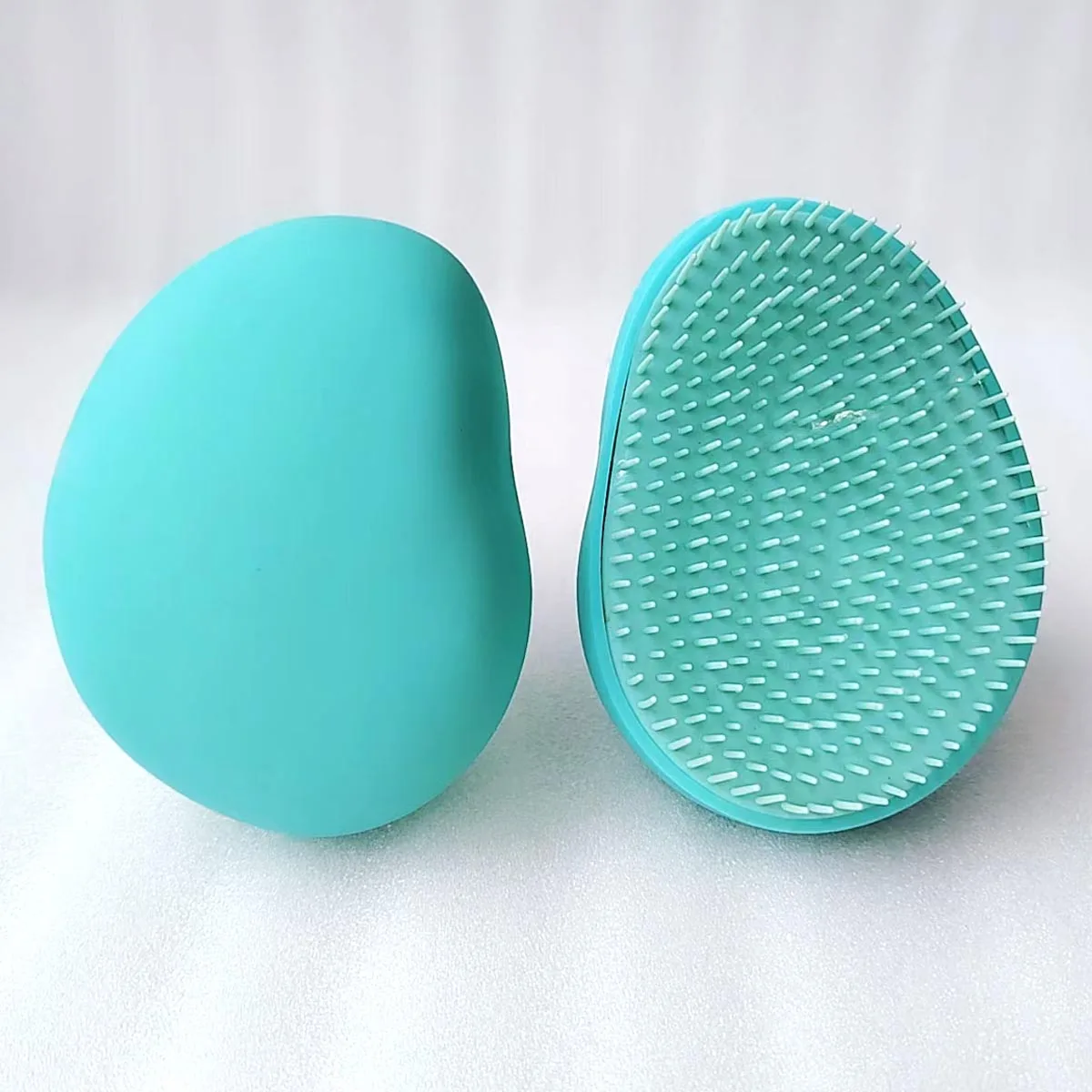 Personalized Custom Logo Wet Curly Detangler Detangle Hairbrush  Detangling Hair Brush Set Wholesale for Natural Hair