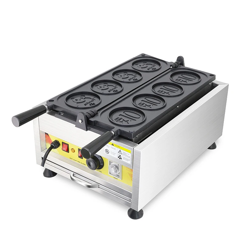 Fully Automatic Coin Waffle Maquina Automaticaes Para Hacer Barquillo De Cono Helado Oblea Machine