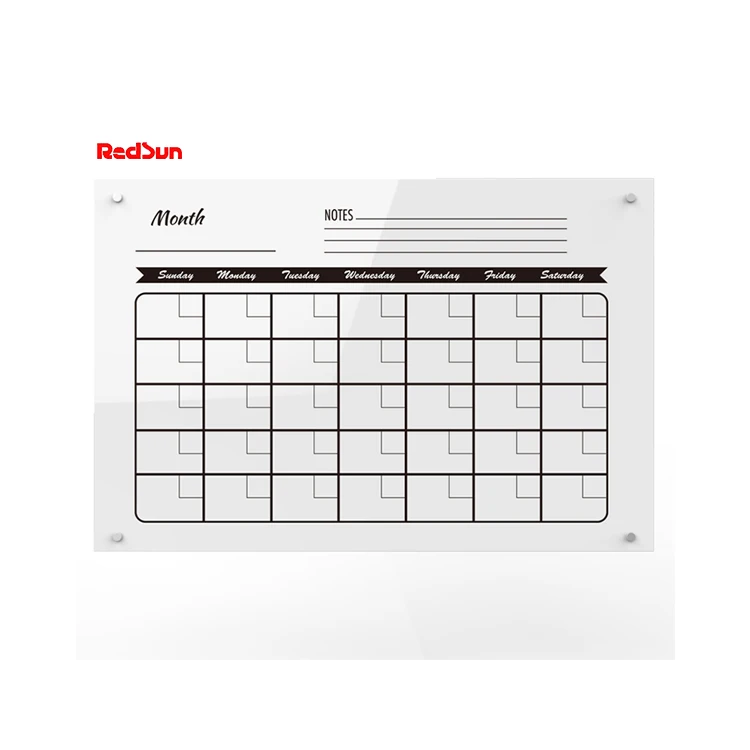 24 X 18 Inches Magnetic Glass Dry Erase Board Wall Mounted Frameless Office School Home Whiteboard Tempered