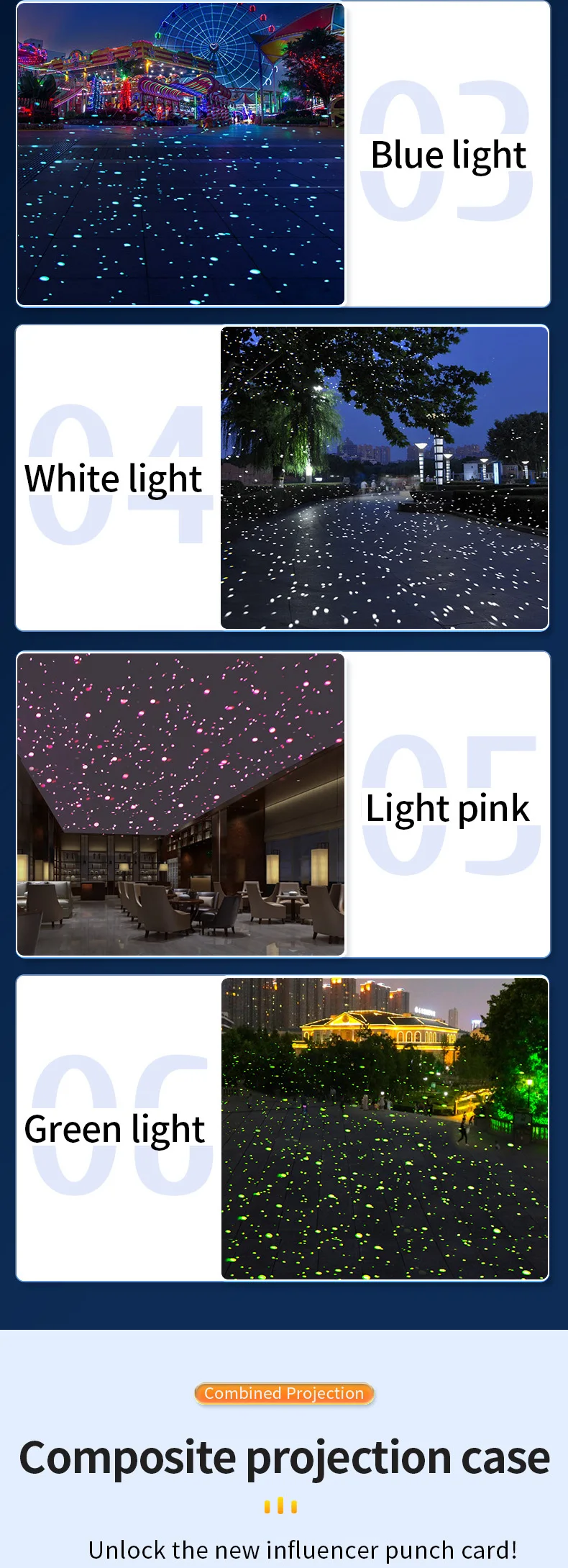 发光二极管动态五线灯防水萤火虫激光投影仪景观照明圣诞装饰品花园E27 IP65白色