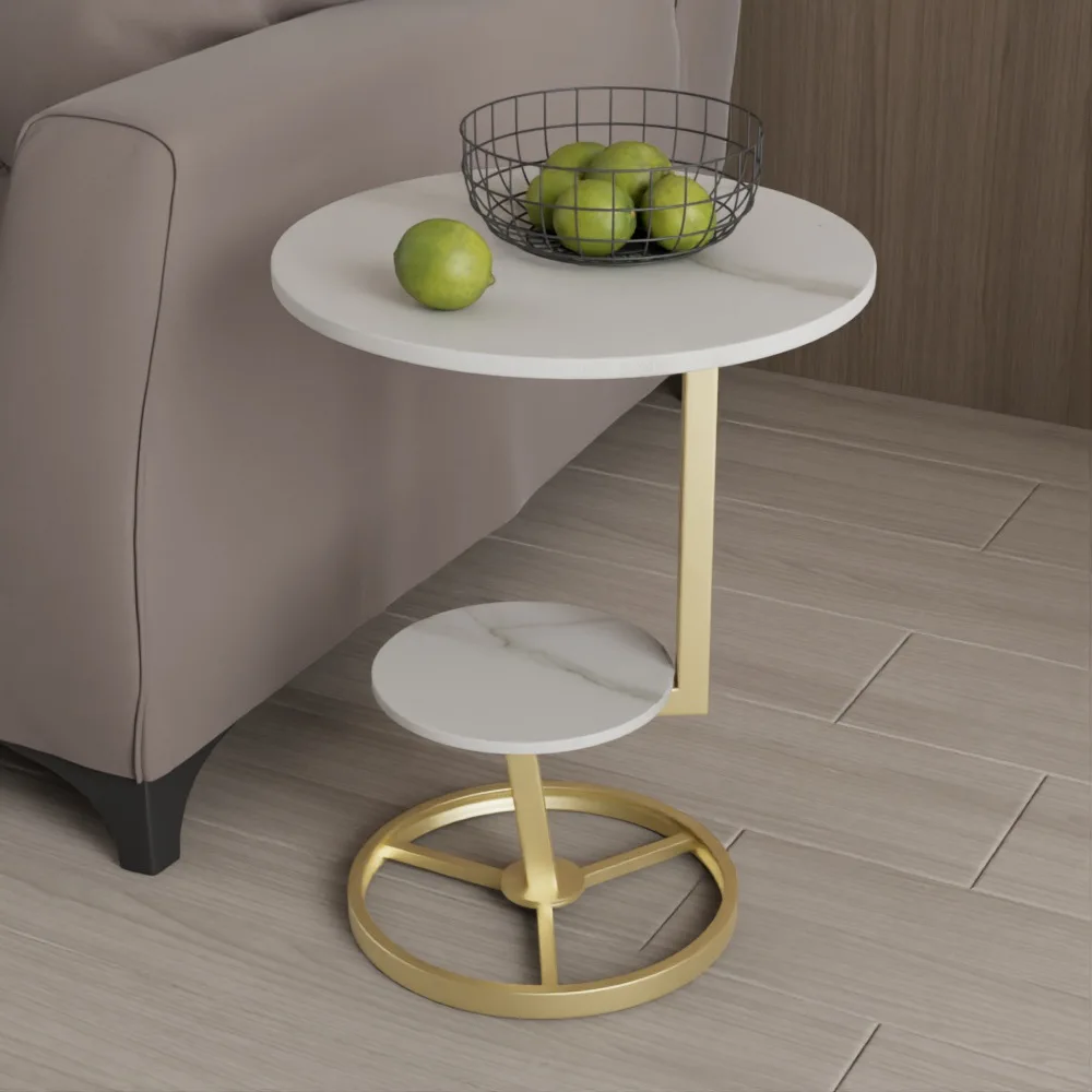 Nightstand Design Nordic Gold Round Bedroom Furniture Luxury Modern