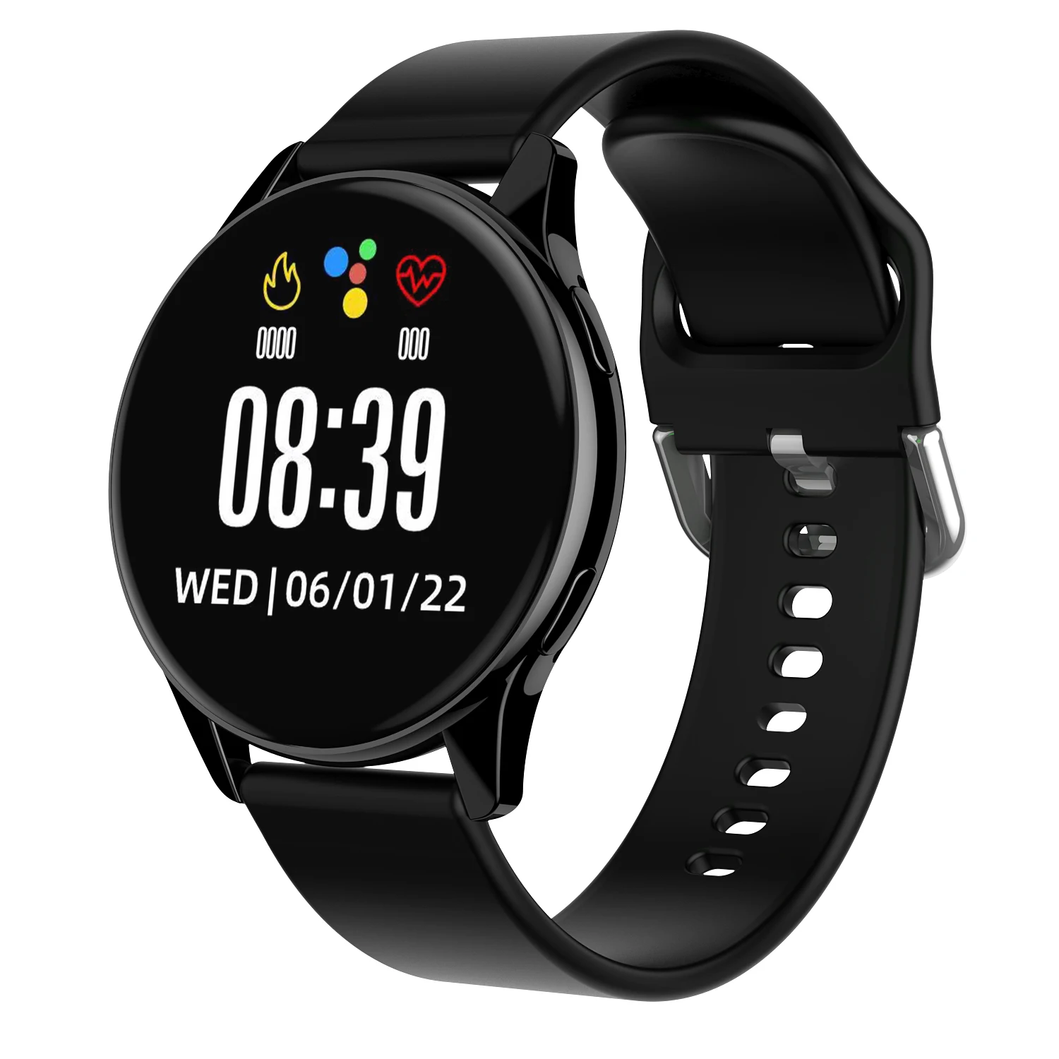 Smart Watch Active 2 Fitness Tracker Heart Rate Monitoring T2 Pro Round Screen  IP67 Waterproof Smartwatch for Men Women