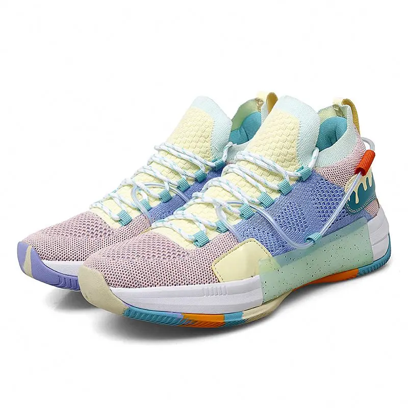 Баскетбольная обувь для мальчиков, мужские модные спортивные кроссовки, резиновая обувь для игры в баскетбол, модная трендовая обувь для бега