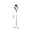 Korean-style round handle - silver dessert spoon