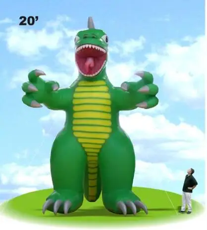 Customized Pvc Inflatable Green Dragon for Sales