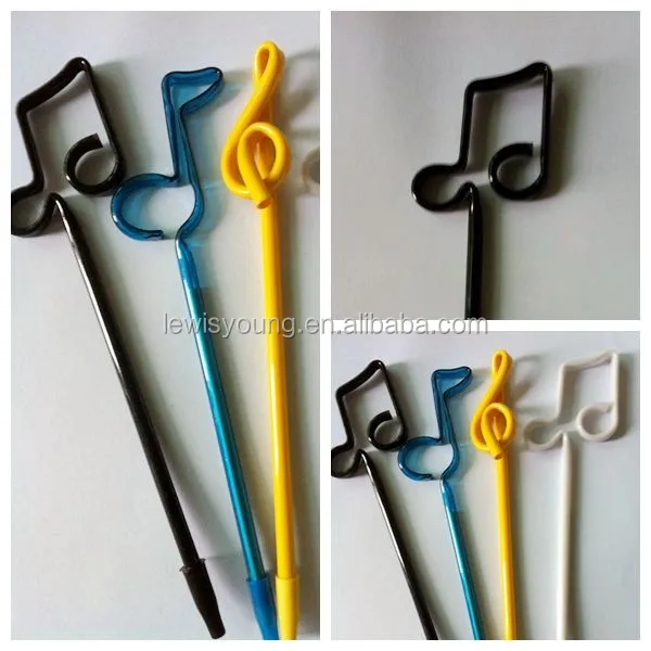 Примечание для нот G-скрипичный ключ формы черного и белого цвета на заказ шариковая ручка карандаш с верхней частью ластика детей