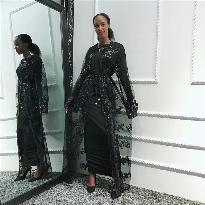 lace abaya jacket