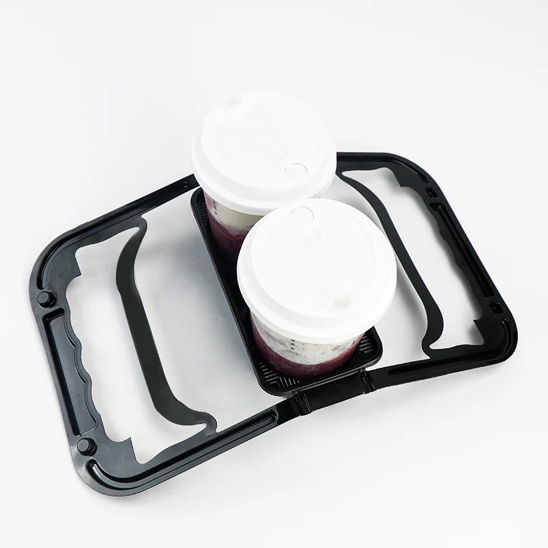 Disposable Drink Carrier Plastic Cup Holders For Disposable Cups 6 Pack