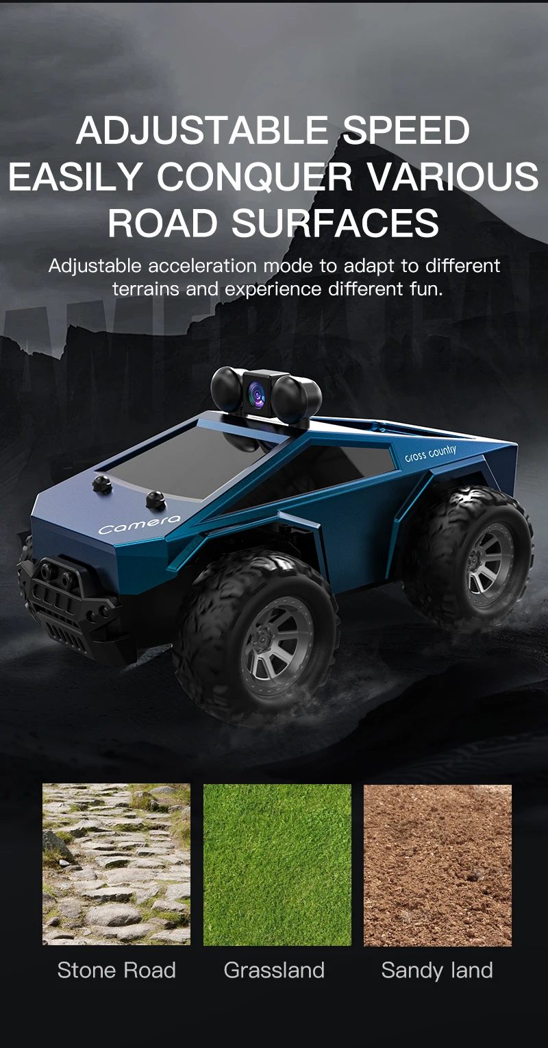 New Arrival HOSHI KF29 RC Car 1/28 Scale Mini Cyber Truck Toy Small Car with FPV Camera Remote Control Car Toys for Boys