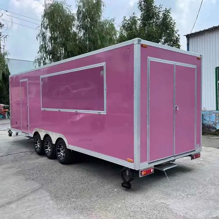 Mini Coffee Truck Ice Cream Machine Commercial Food Carts Mobile Food Caravan Food Truck supplier