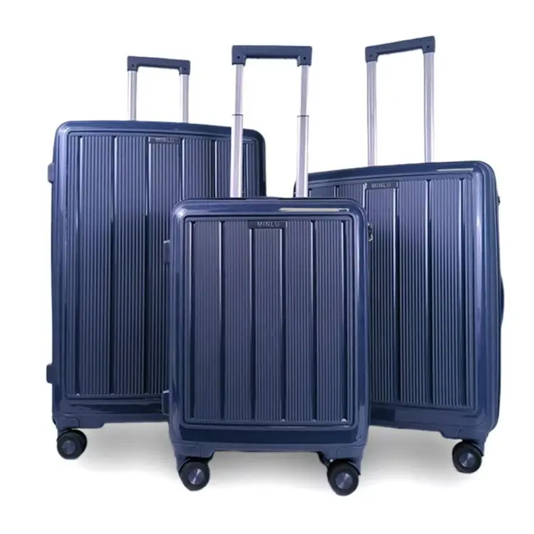Set Valises Rigides PP – 14/20/24/28 Pouces – Noir, Cabine Et Voyage