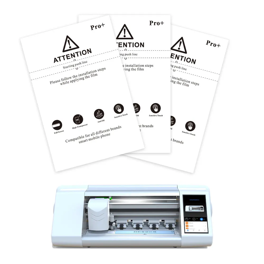 Самовосстанавливающаяся Защитная пленка для экрана, гидрогелевые ТПУ пленки, листы 180*120 мм, Защитная пленка для экрана, режущая машина для всех телефонов