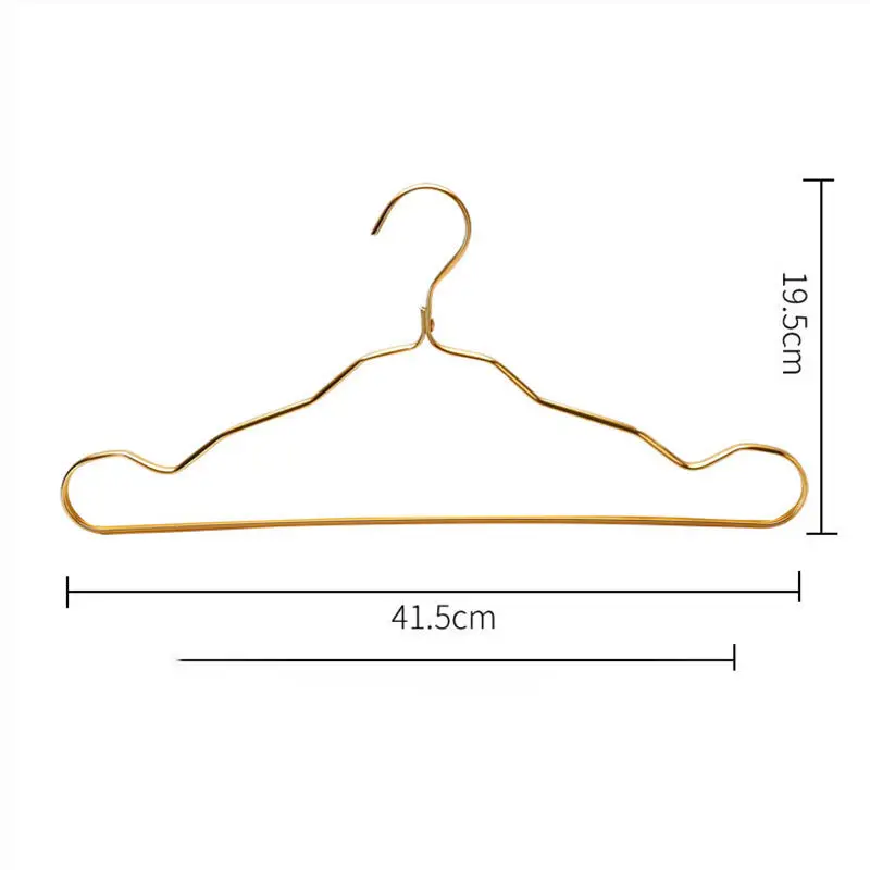Aluminum Alloy Hangers Adult Seamless Clothes Hanger Nonslip Metal