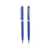 Núcleo azul colgante de plata con varilla azul