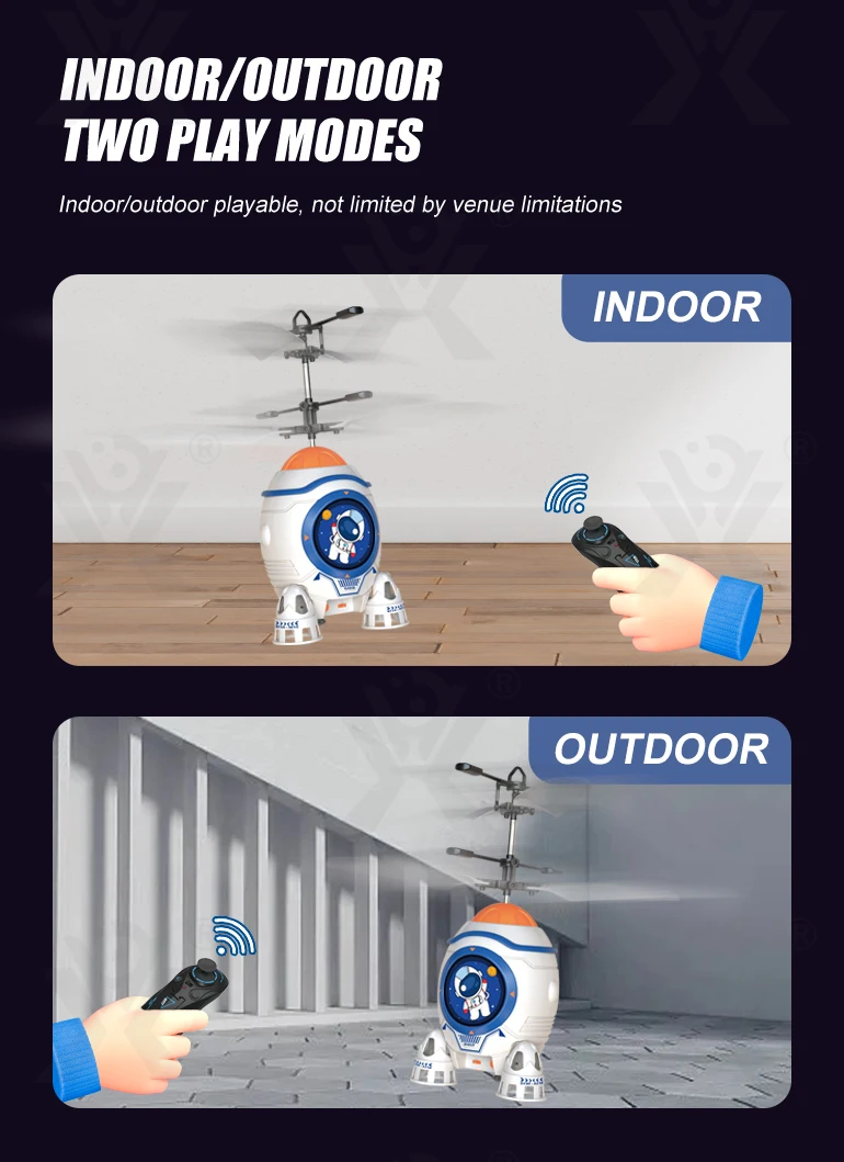 Chengji new arrival children plastic cartoon rocket design remote control copter toy rc helicopter for kids