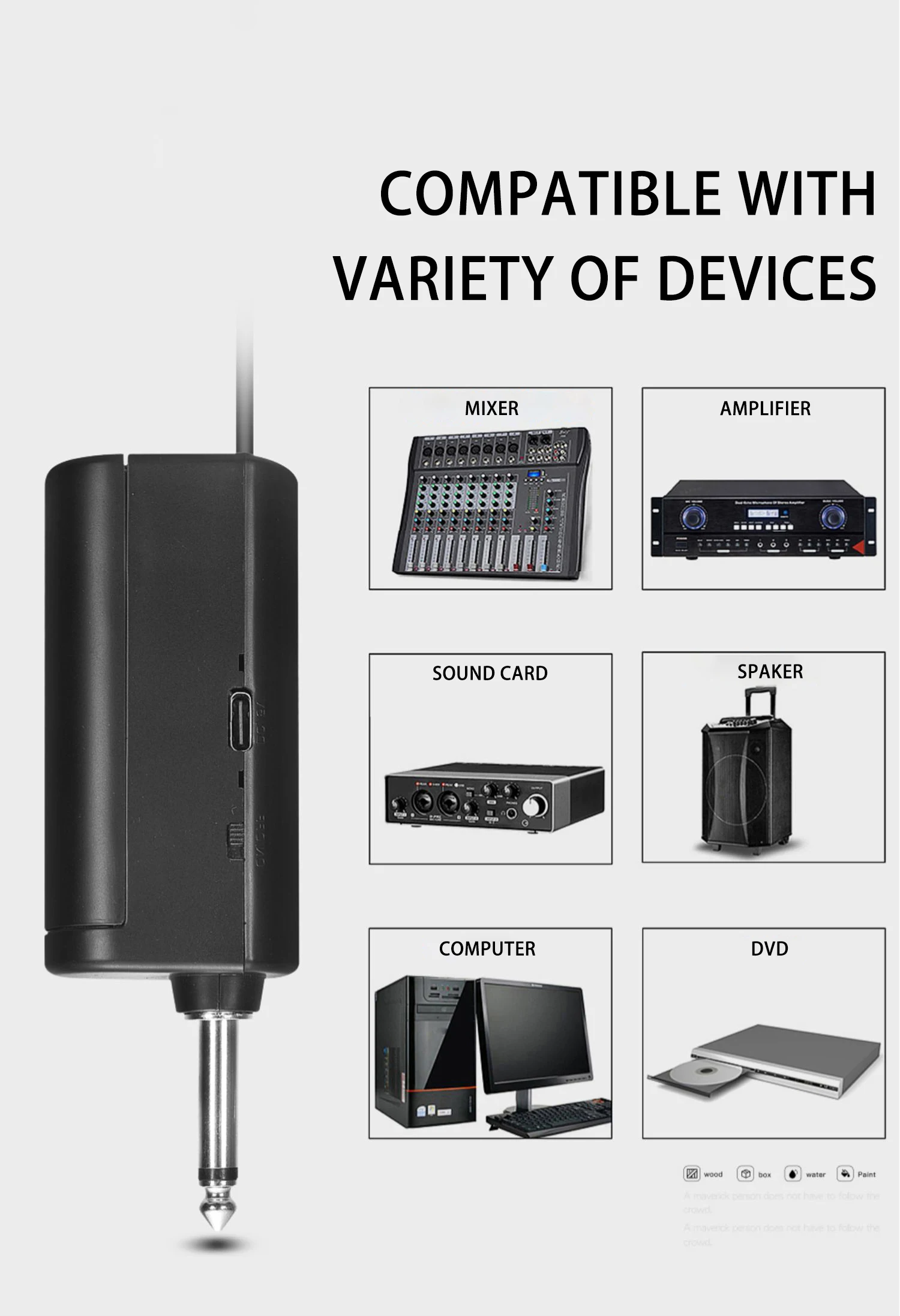 GAW-107B Двойная маркировка диктор Bluetooth с микрофоном, беспроводной динамик Bluetooth с микрофоном, стерео диктор Bluetooth приемник встроенный 5-ступенчатая регулировка громкости беспроводной микрофон