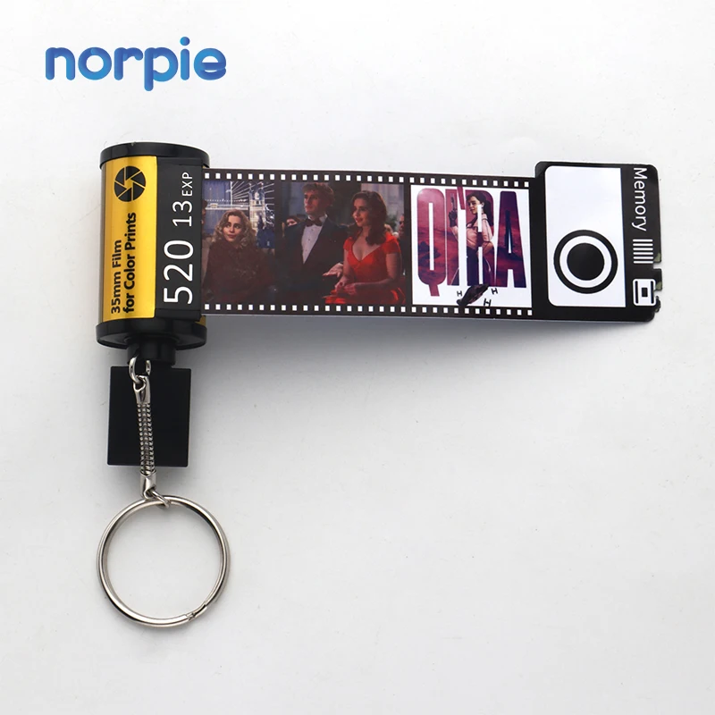Camera Keychain Photo Film Roll Keychain, Personalized Keychain