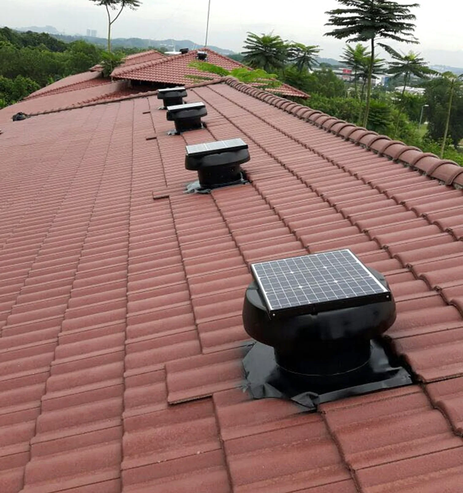 Solar Attic Fan, 40W, HVAC, Axial, Roof - detail 44