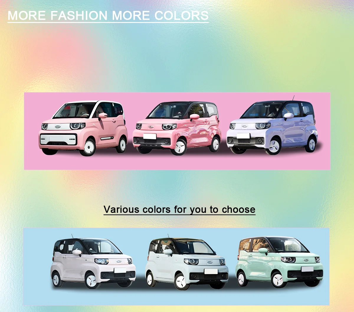 Chery QQ Ice Cream Cheap Small hot sale 2024 Mini Automotive New Energy Car wuling mini supplier