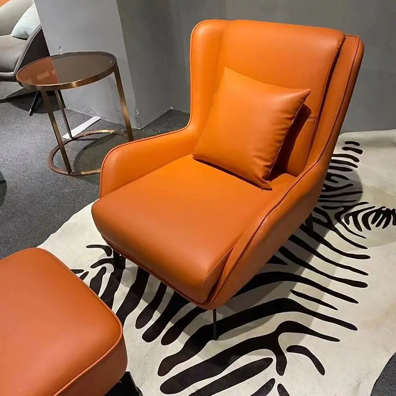 orange designer chair