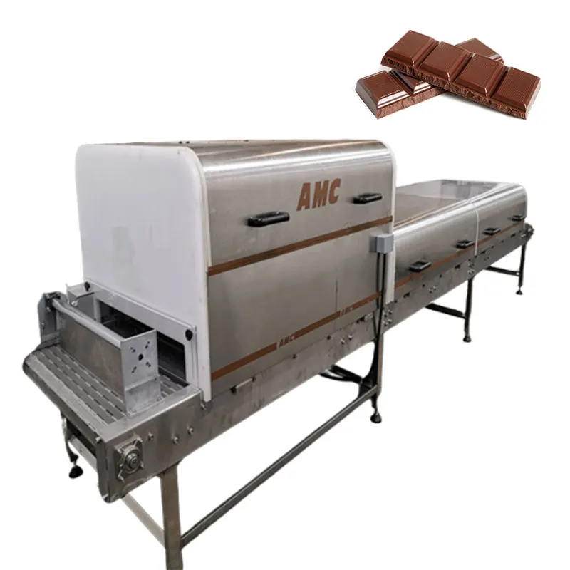 AMC Full Automatic Chocolate Machine Corn Dog Fryer Cooling Tunnel Machine