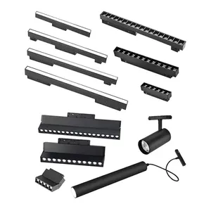 24V 48V Mini Ultrathin Linear Tracklights Dimmable Tuya Smart Rail System Spotlights Led ultra Slim Magnetic Track Light