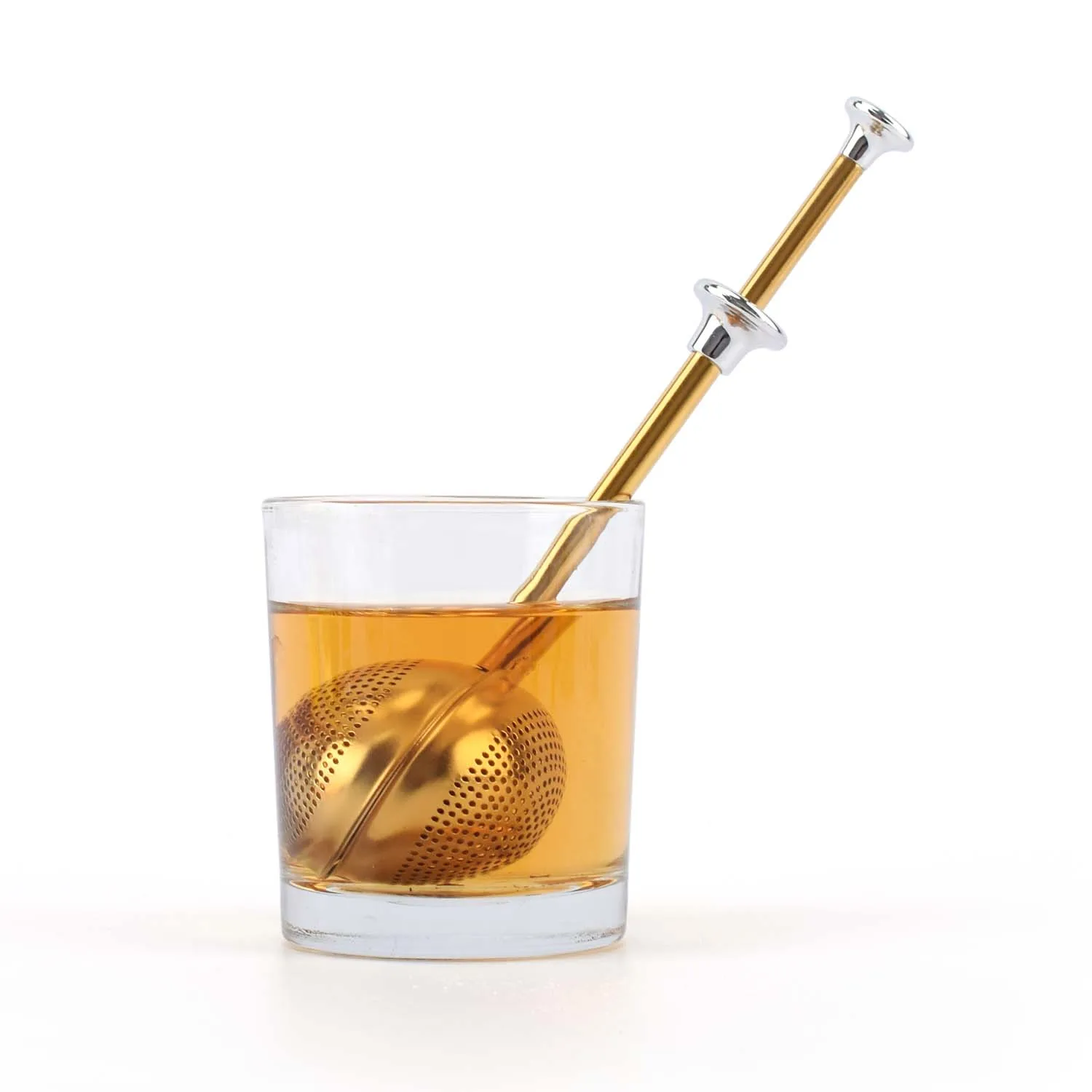 AMZ Hot 304 Stainless Steel Tea Diffuser - Gold Strainer