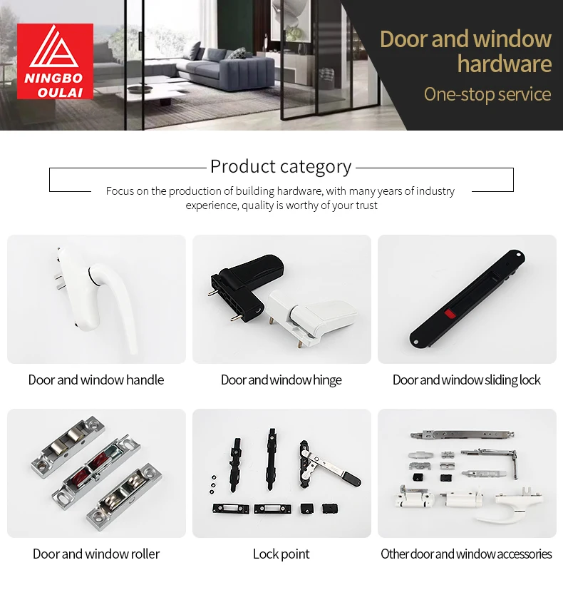 European Style Casement Window Handles - Durable Aluminum