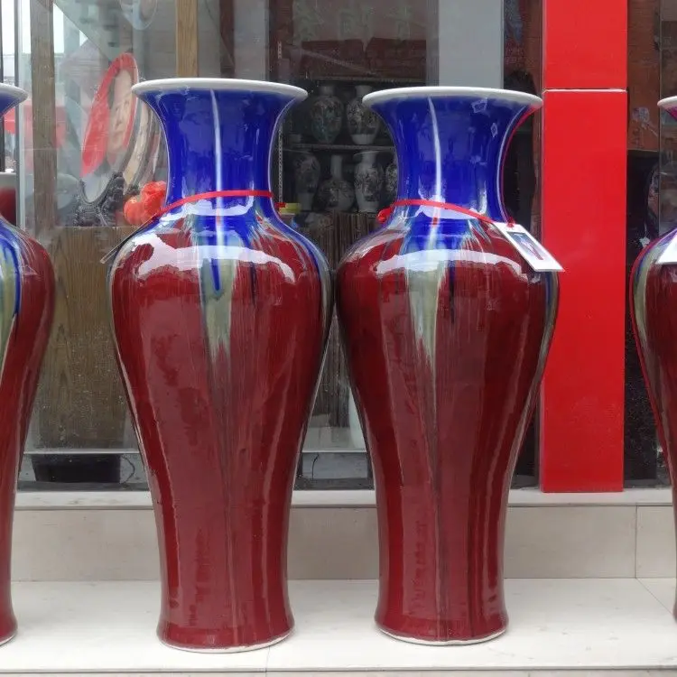 Floor Vase Hand Painting Big Vase Large Home Decor Elegant Grandes