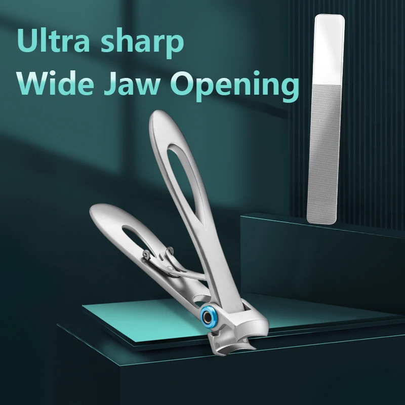 Высококачественные кусачки для ногтей из нержавеющей стали с улавливателем для маникюра ножницы для ногтей толстые жесткие ножницы для ногтей инструменты