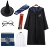 [Blue] Robe + Shirt + Tie + Scarf + Glasses + Wand + Wizard Hat